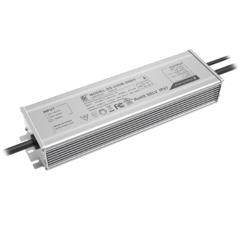 SOSEN-LED Driver - Dimmable - 240 Watt - 700-6700 mA Output 277-480 Volt Input - 22-56 Volt Output - Works With Constant Current Products Only - Sosen SS-240M-56BH